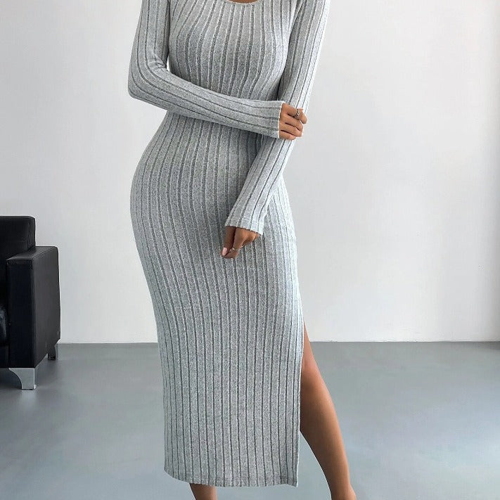 ✨ Women's Knitted Long Dress – Cozy & Chic