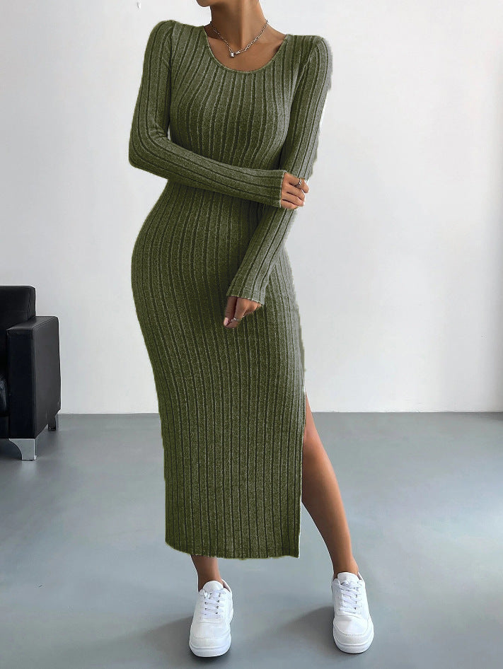 ✨ Women's Knitted Long Dress – Cozy & Chic