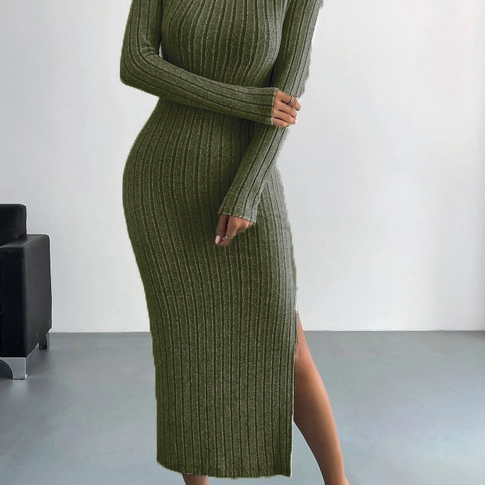 ✨ Women's Knitted Long Dress – Cozy & Chic