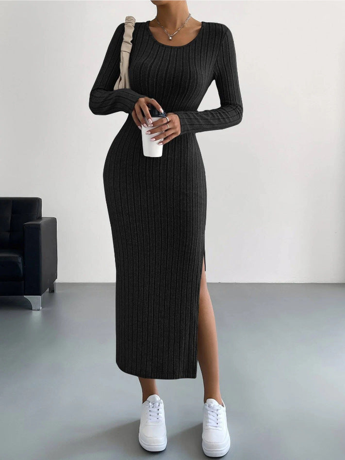 ✨ Women's Knitted Long Dress – Cozy & Chic